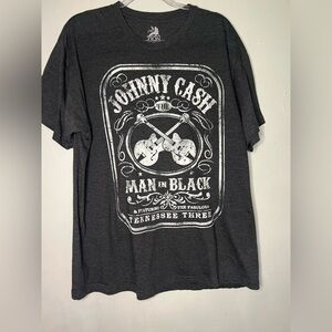 Johnny Cash Short Sleeve Band Tee Shirt